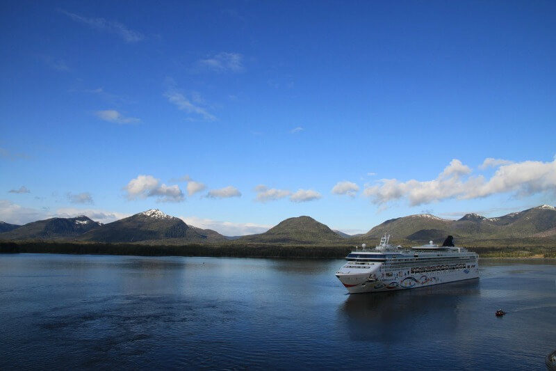 Cruise ship at Ketchikan Alaska