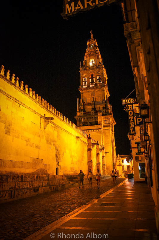 Things to Do in Cordoba Spain: More than Just La Mezquita 11 La Mezquita at night in Cordoba Spain