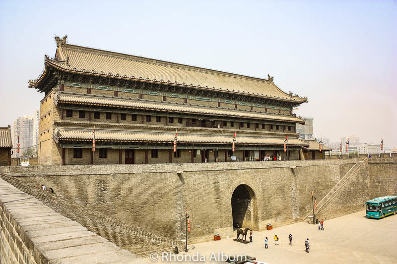 One Day Xian Itinerary: Terracotta Army, City Wall, Pagoda 3 Ancient city wall of Xian China