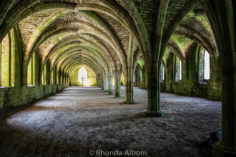 17 Images of Fountains Abbey and Studley Royal 14 Once a magnificent dormitory at Fountains Abbey in Yorkshire
