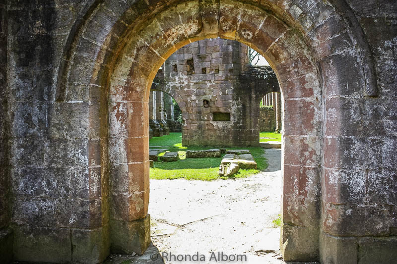 17 Images of Fountains Abbey and Studley Royal 15 Archway of Fountains Abbey in Yorkshire, England UK
