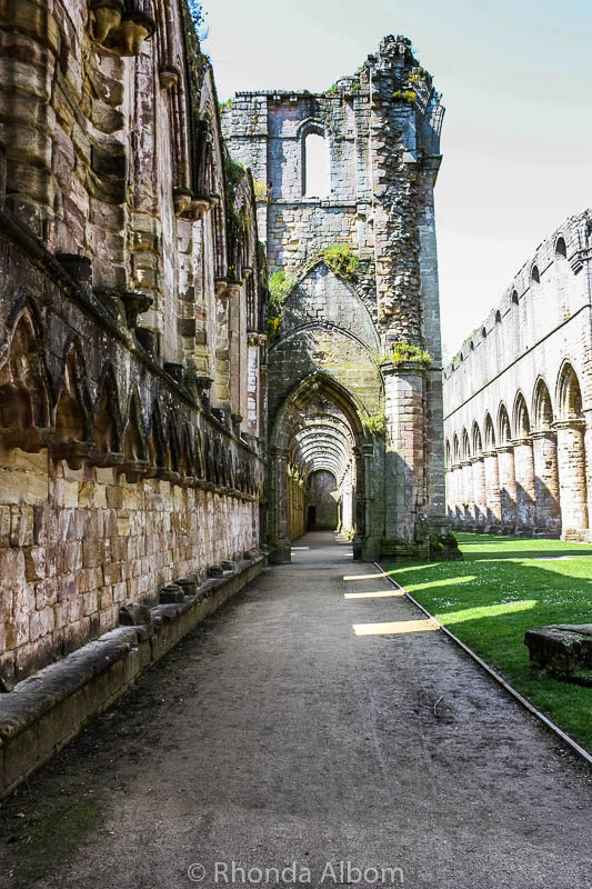17 Images of Fountains Abbey and Studley Royal 4 Walkway at Fountains Abbey in England