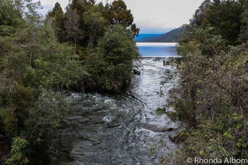 Lake Hokitika in New Zealand