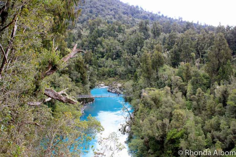 View of Hokitika Gorge scenic reserve on the West Coast of the South Island of New Zealand
