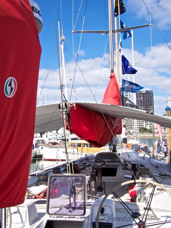 Looking forward from the helm of the Steinlager 2, winner of 1989/90 Whitbread Around the World Race