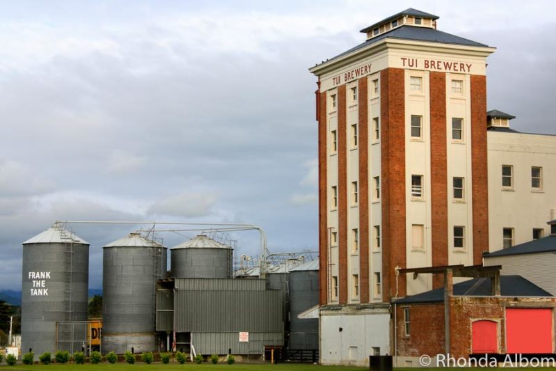 Tui Brewery on the Mangatainoka River in the North Island of New Zealand.