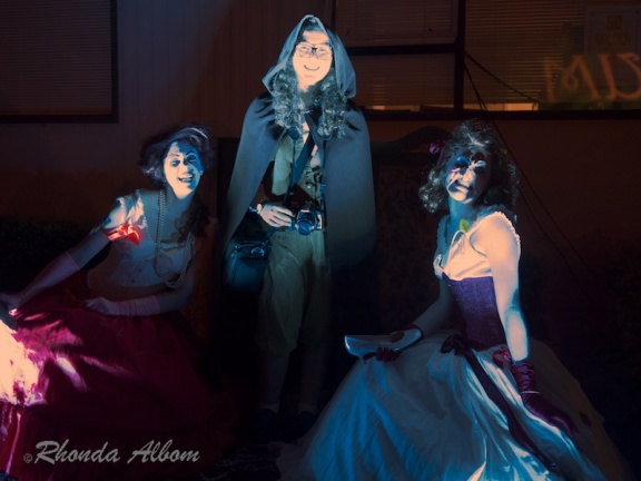 Creepy Victorian women on Halloween at Motat in Auckland, New Zealand