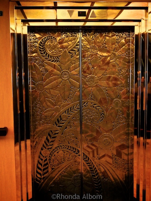 Oosterdam: Our Tour on a Mid-Sized Holland America Cruise Ship 7 Elevator doors onboard the Holland America Oosterdam