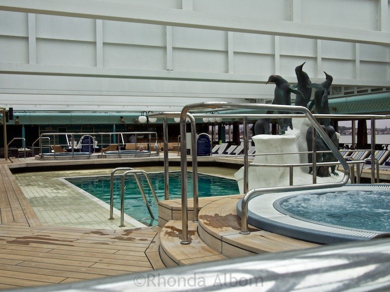 One of many pool on the cruise ship