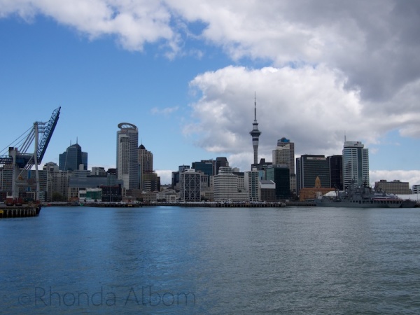 Gantry crane at the main Port of Auckland, New Zealand