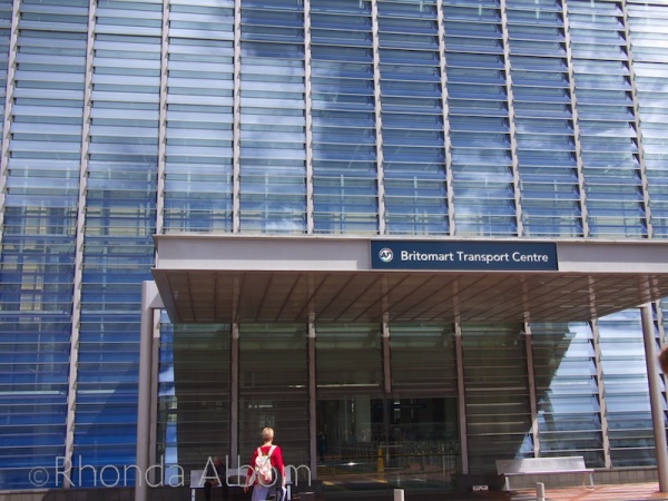 The back side of Britomart in Auckland New Zealand