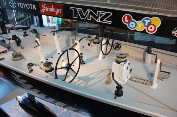 1995 America’s Cup-winning boat at "Blue Water, Black Magic" Exhibit Voyager, Auckland Maritime Museum, New Zealand