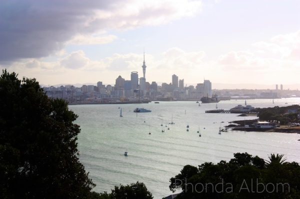 A view of Auckland City from Mt. Victoria in Devonport, New Zealand