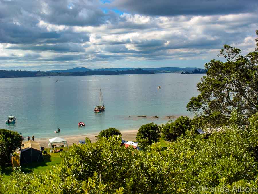 Motuora Island - one of the islands of the Hauraki Gulf near Auckland New Zealand