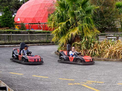 Rainbow's End Stratosfear: Join the Thrills at this Auckland Theme Park 7 Two people racing in go carts