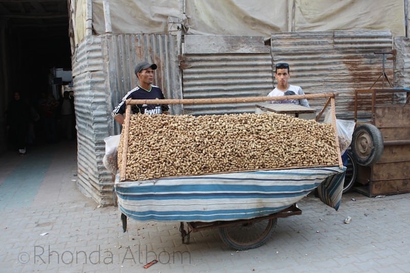 Fresh roasted peanuts are available in theMedina in Essaouira Morocco 1 (1)