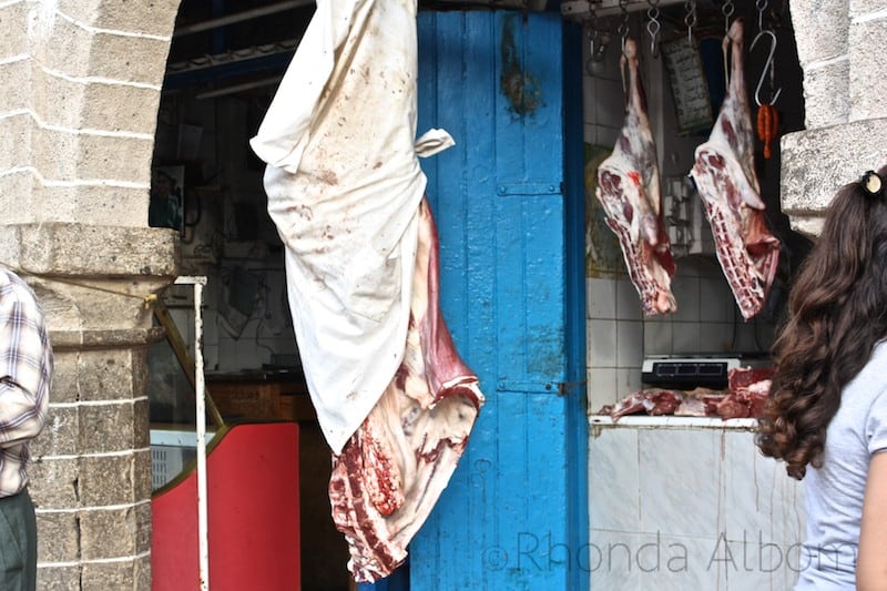 A butcher in Essaouira Morocco