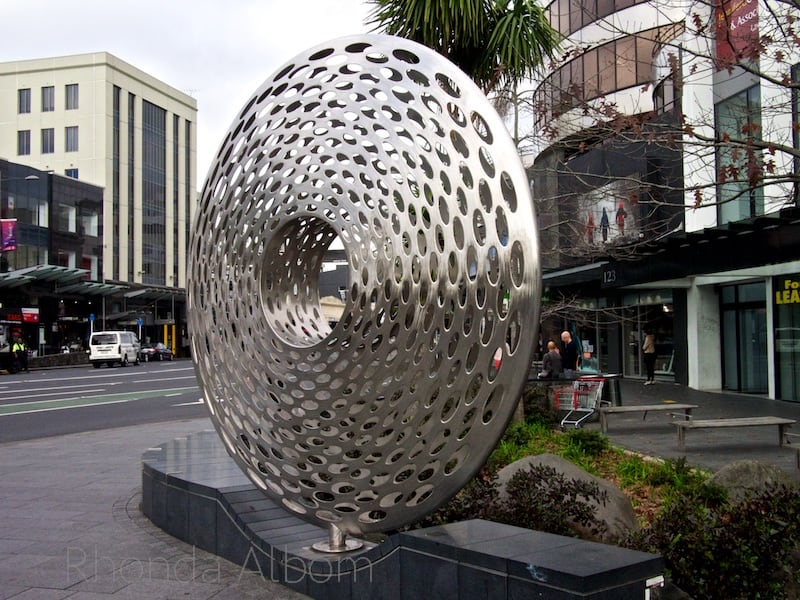 "Silver" by Virginia King in Auckland, it is one of many Newmarket Sculptures