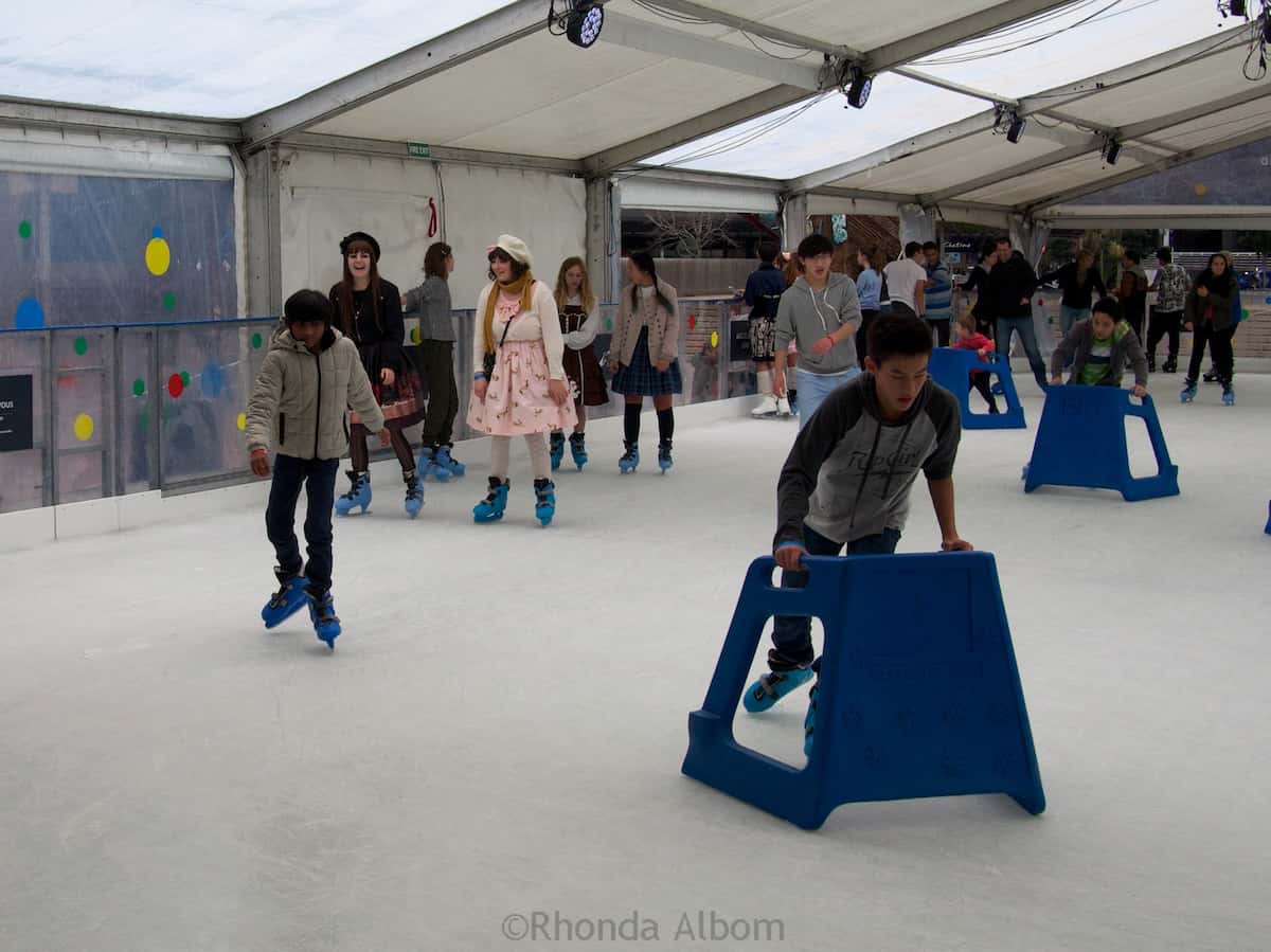Winter Fun Auckland Ice Skating Rink in Aotea Square
