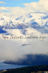 View of the Southern Alps from the top of Mount Iron in Wanaka New Zealand