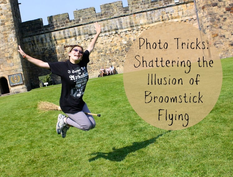 broomstick flying photo tricks