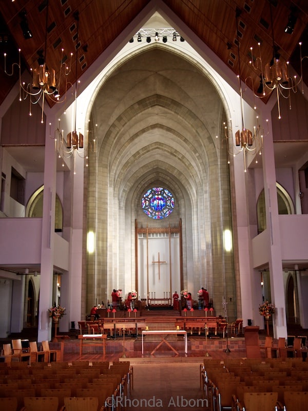 Holy Trinity Cathedral Auckland - World's Only Pacific Gothic Style Church 5 The Gothic Chancel and Crossing of Holy Trinity at Holy Trinity Cathedral in Parnell, Auckland New Zealand