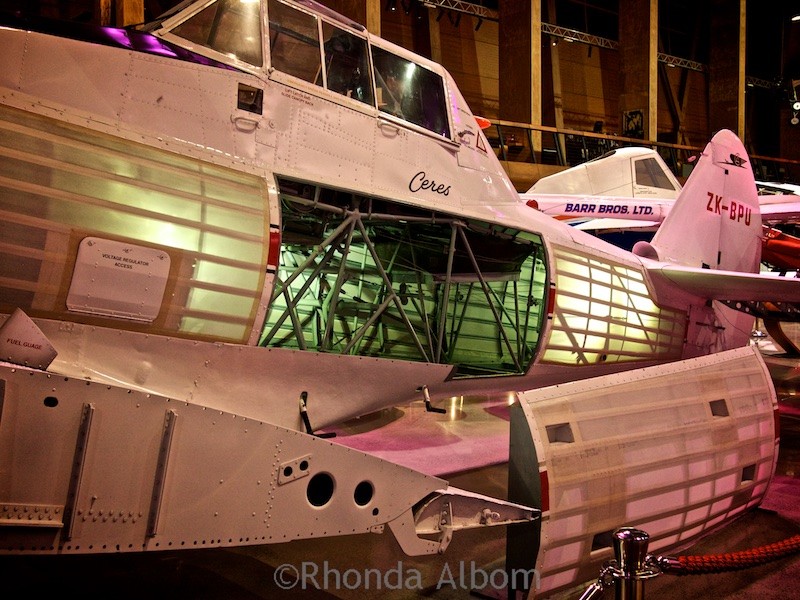 MOTAT Auckland: Why Kids and Adults Love this Hands-On Museum 10 airplane displayed to see that the interior is built with a hollow bone structure like a bird.