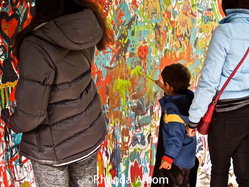 Painting at Auckland Diwali Festival 2015 in New Zealand