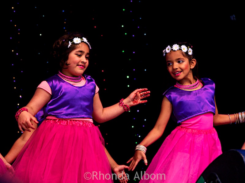 Colorful children were among the dancers at Auckland Diwali Festival 2015 in New Zealand