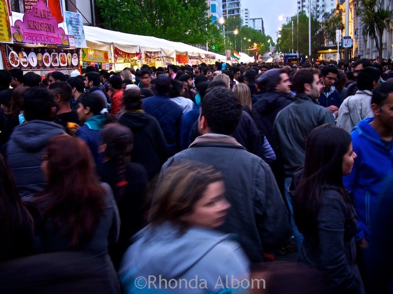 Food stalls at the Auckland Diwali Festival 2015 in New Zealand