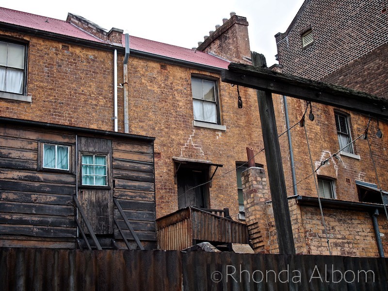 Working class housing from the mid 1800's in the Rocks in Sydney Australia