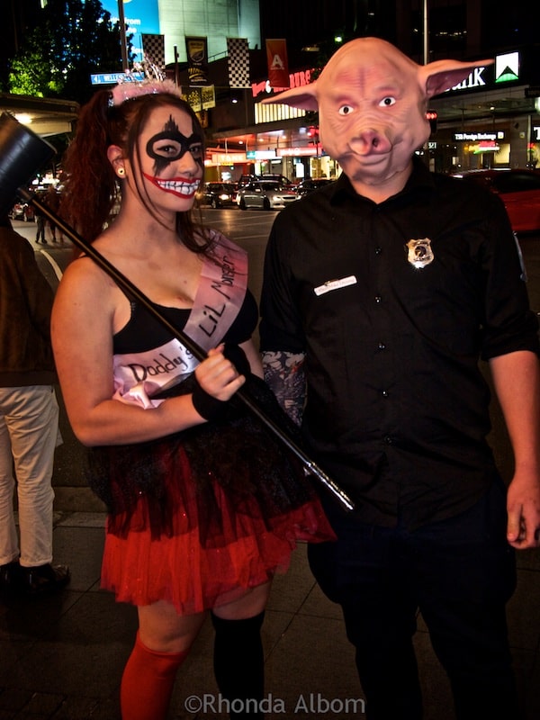 Auckland Late Night Halloween Adults in Costume on KRoad & Queen St