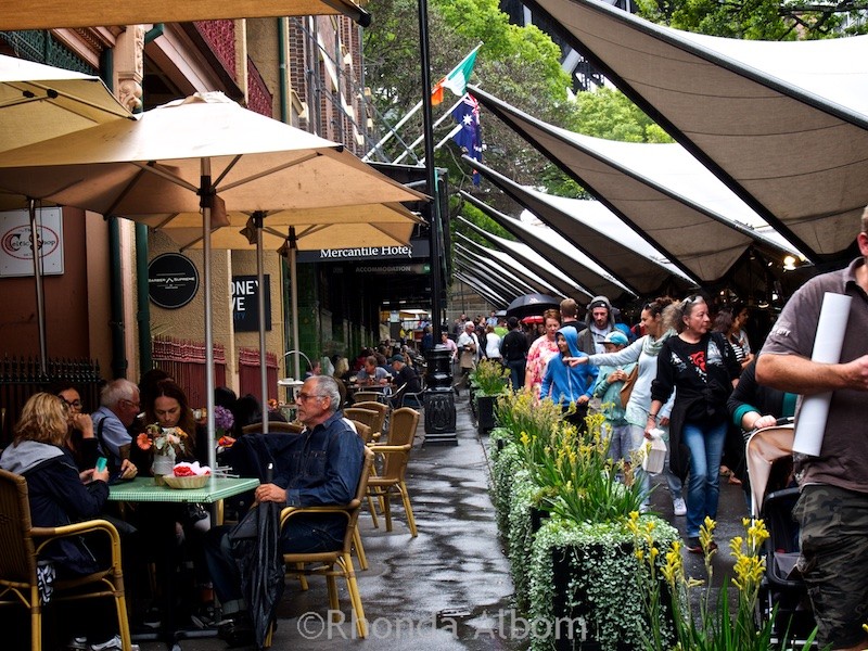 Weekend market at the Rocks in Sydney Australia
