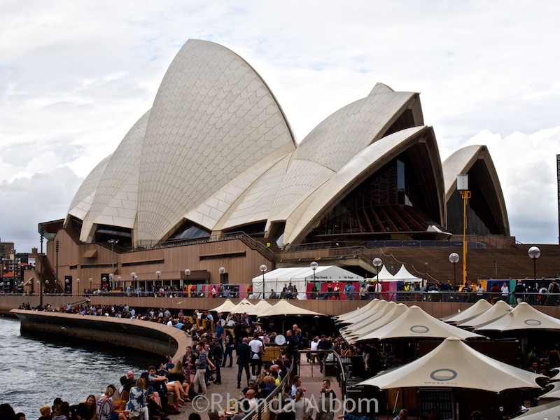 Cruise Port Tips To Help You Choose the Best Shore Options 10 The crowds around the Sydney Opera House, after we walking off a cruise ship.