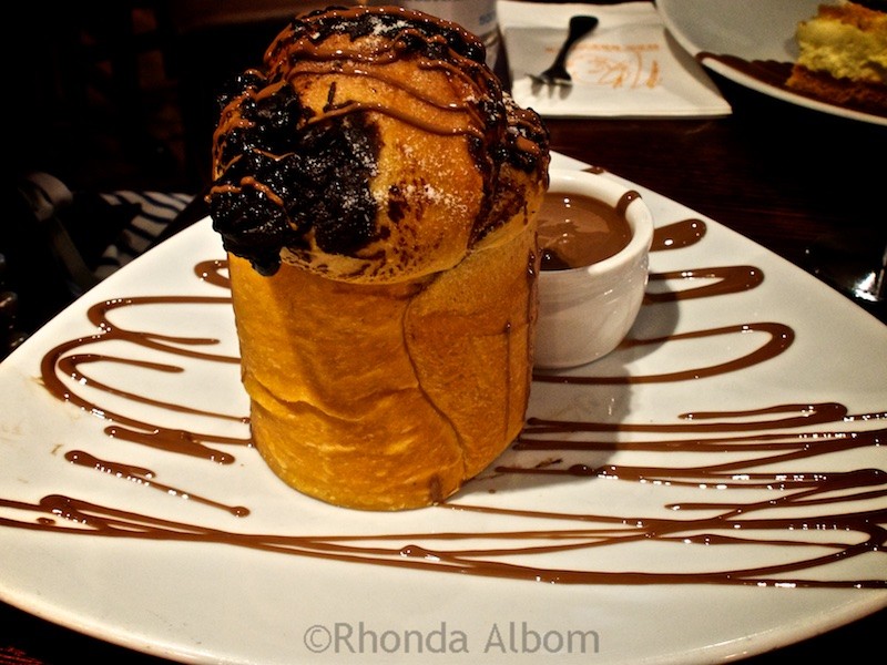 Chocolate Cinnamon Babka at Max Brenners Chocolate Bar in Sydney Australia