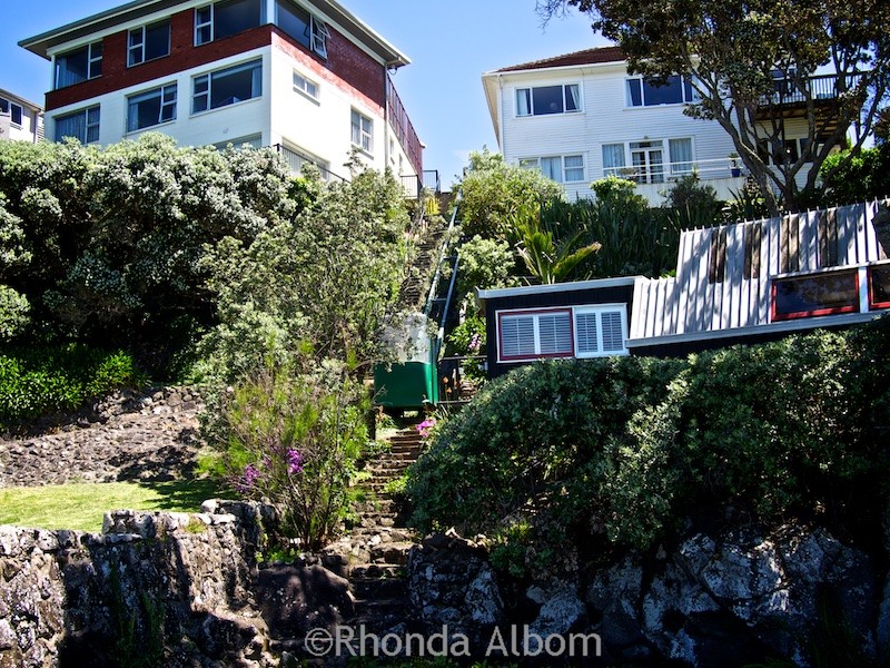 House with elevator on the Takapuna to Milford Trail in Auckland New Zealand