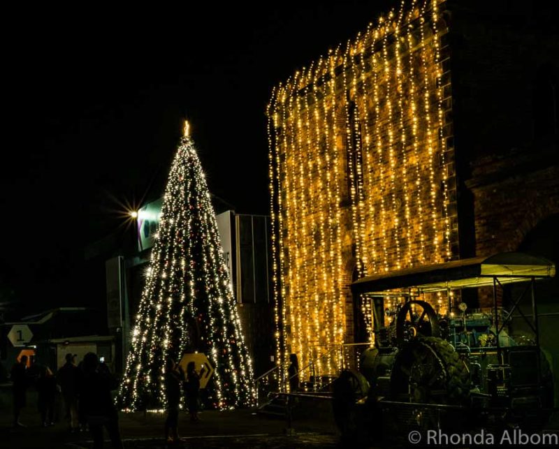 Christmas tree at MOTAT in Auckland New Zealand