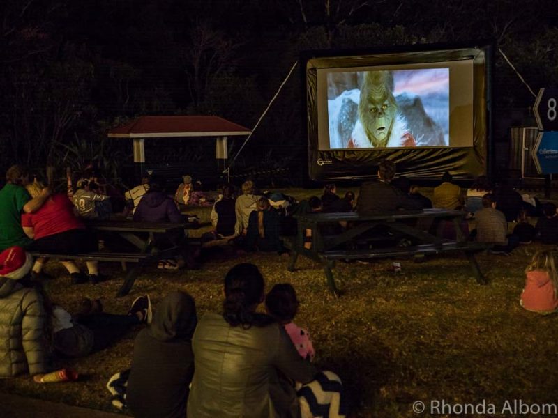 Open air cinema at MOTAT in Auckland New Zealand