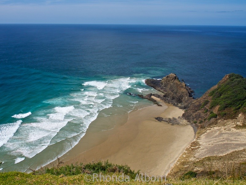 View from Cape Reinga at the top of the North Island of New Zealand.