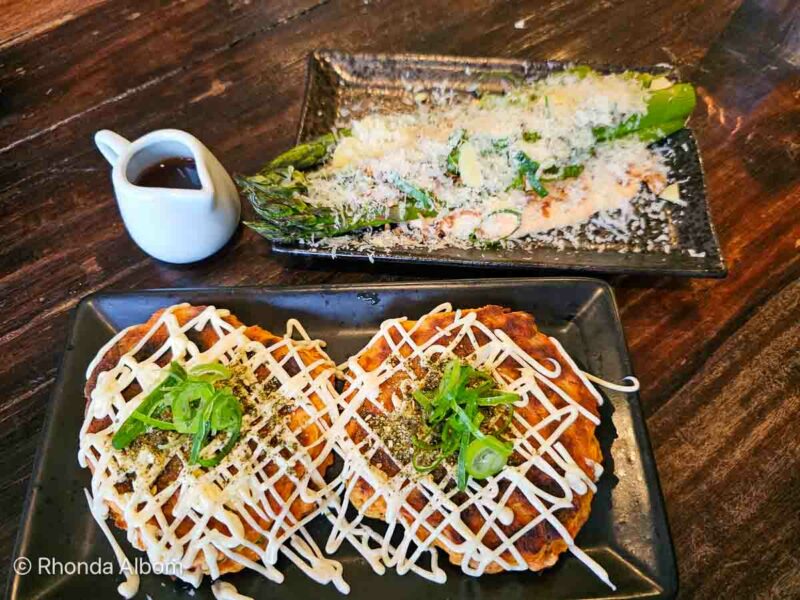 Two of several gluten-free plates we enjoyed at BambuchiSan in Wellington