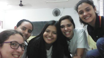 Some of my new friends at school. This was taken on the first day, when the teacher didn't show up for over an hour.