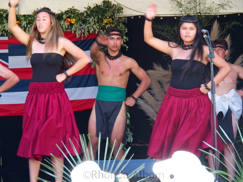 Hawaiian school group perform at the Pasifika Festival in Auckland New Zealand