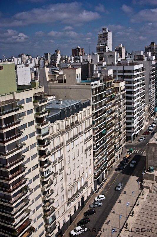 Rosario from the top of the National Flag Memorial tower in Argentina. Photo copyright ©Sarah Albom 2016