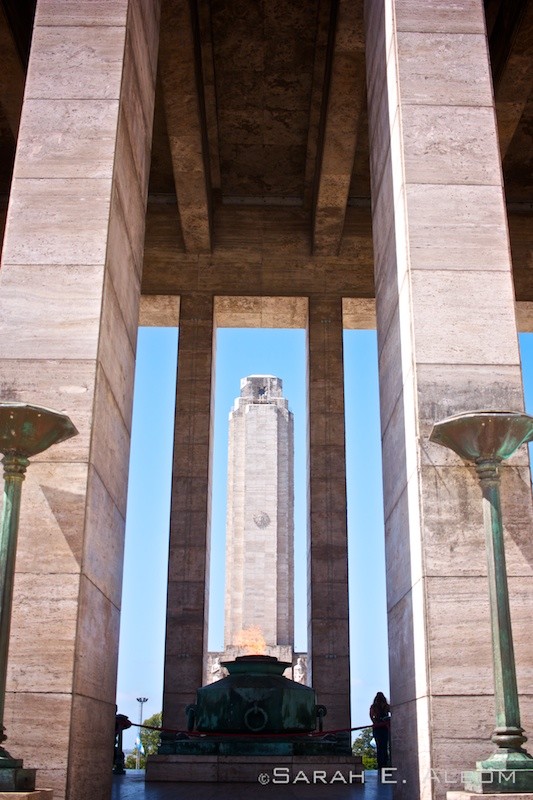 National Flag Memorial in Rosario, Argentina. Photo copyright ©Sarah Albom 2016