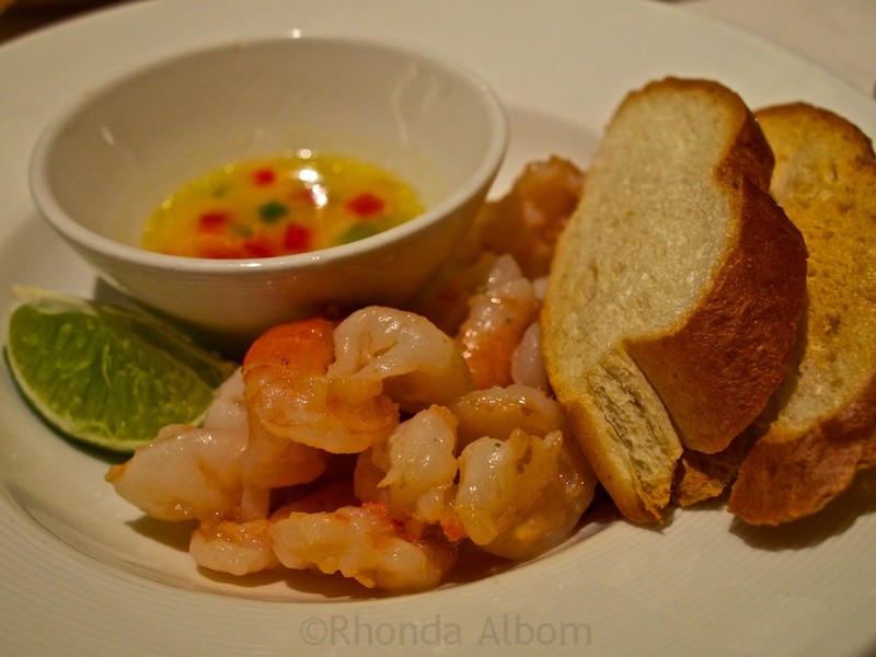 Avoid Cruise Weight Gain: Indulging Onboard without Worry! 7 Caribbean shrimp severed as an appetizer onboard a Princess Cruise ship