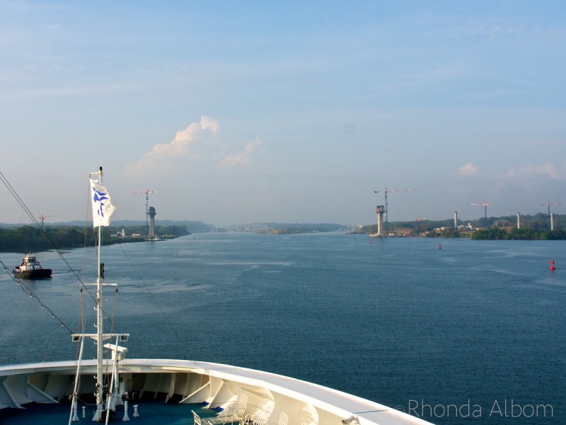 Approaching the Panama Canal from the Caribbean Sea