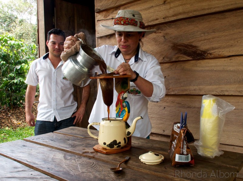 Puntarenas Costa Rica Cruise Port: Thrilling Wildlife, Coffee, and Jungle Delights! 9 Old style coffee making at the Espiritu Santo Coffee Plantation on a Costa Rica cruise port