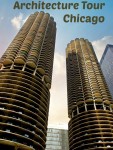 Marina City seen from a Chicago architecture river cruise