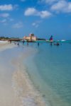 Palm Beach on Aruba in the Caribbean