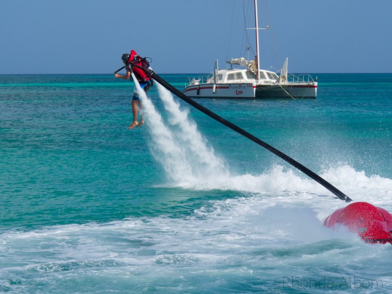 Aruba Cruise Port: A Great Aruba Itinerary for a Caribbean Paradise 8 Jet Flyer is one of many water sports options available near the Aruba cruise port